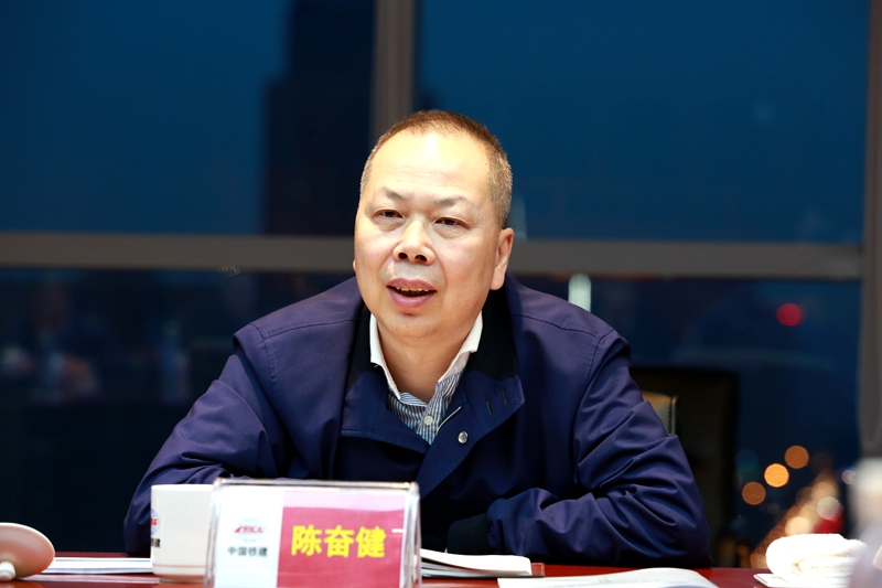 中国铁建董事长,党委书记陈奋健到集团公司调研