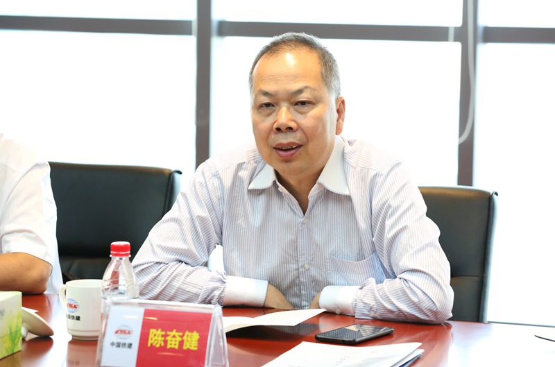 中国铁建董事长,党委书记陈奋健到昆仑集团调研